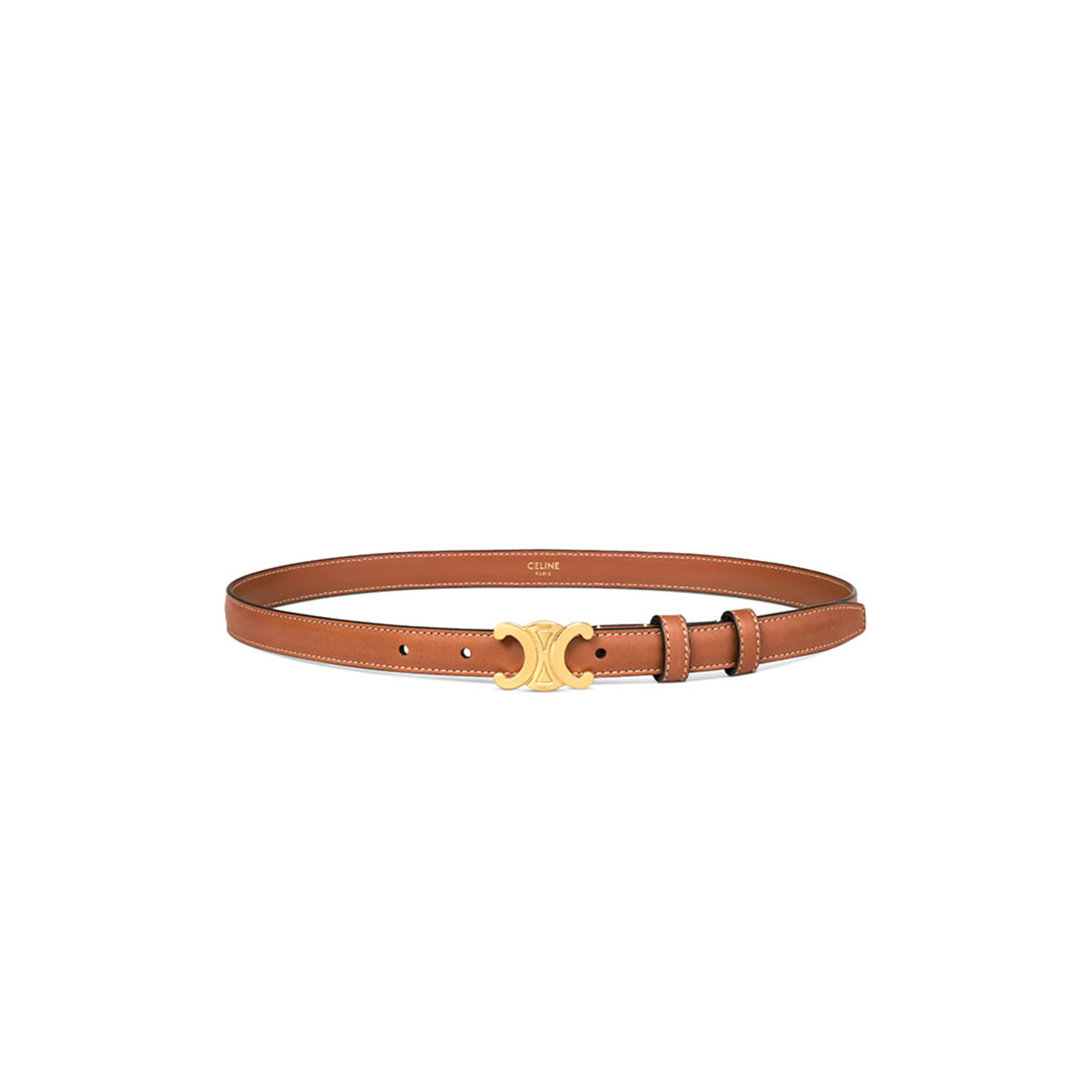 CELINE BELT TRIOMPHE 18MM IN NATURAL CALFSKIN 45AX63A78.04LU